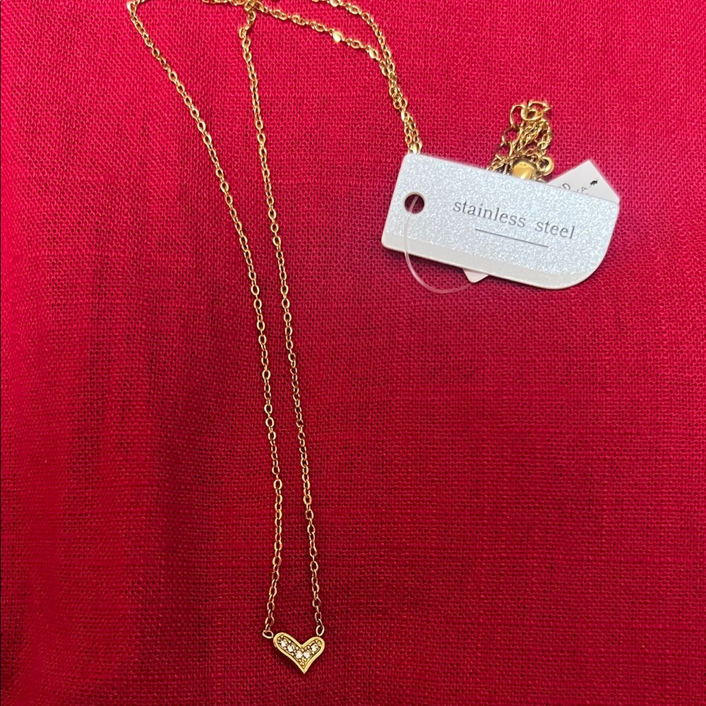 Stainless Heart Pendant Necklace